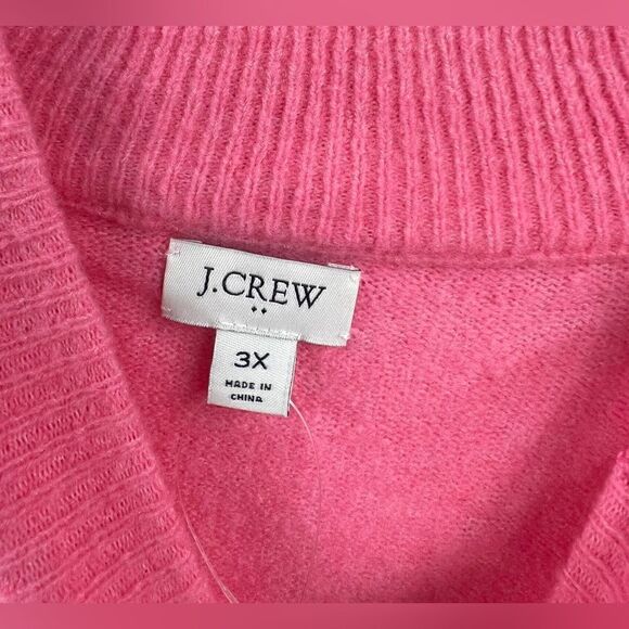 J Crew Button Crewneck Sweater Supersoft Pullover - Picture 5 of 6
